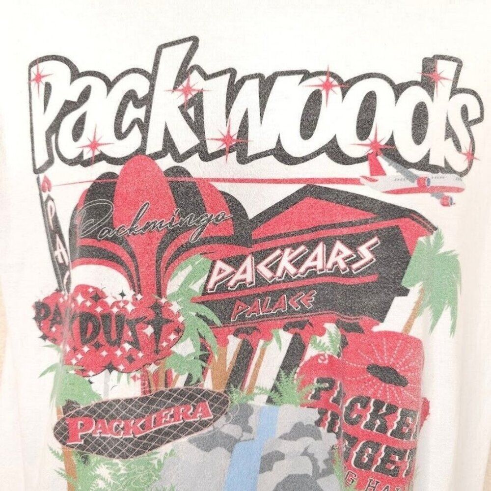 Packwoods Las Vegas T Shirt Mens Size Medium White Cannabis Dispensary - Picture 3 of 8